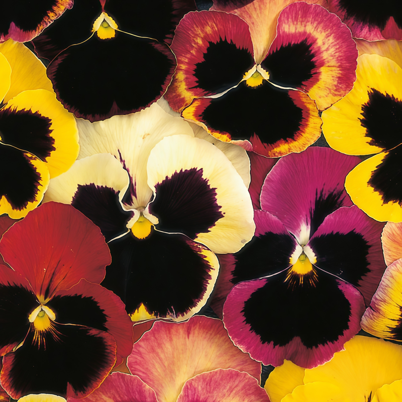Pansy Seeds - Extra Large Flower Mixed Colors Larger Packet High Germination 750-3800 Onsaleseeds