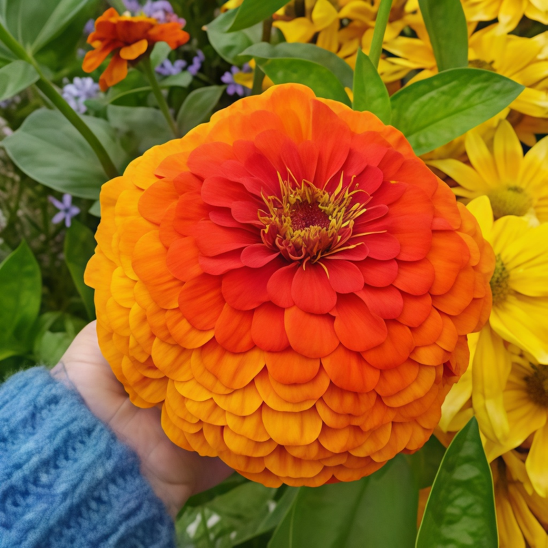 Tangerine Orange Zinnia Seeds
