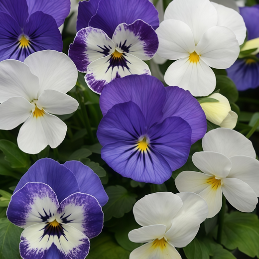 Blue White Viola Seeds