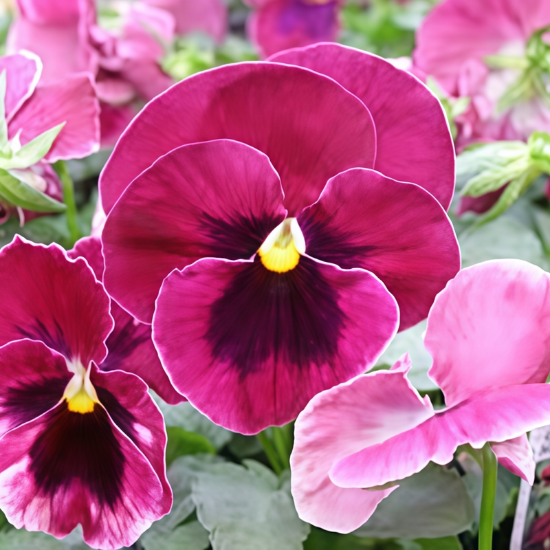 Pansy Seeds - Wine Red With Spots