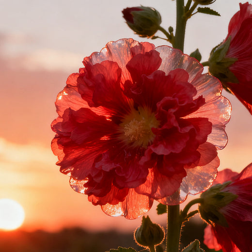 Hollyhock Red Seeds