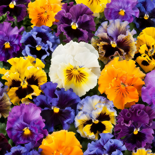 Pansy Seeds - Crinkled Mix