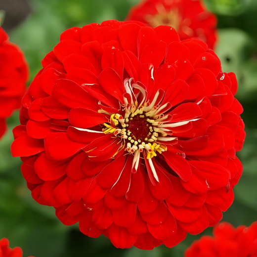 Red Double Zinnia Seeds