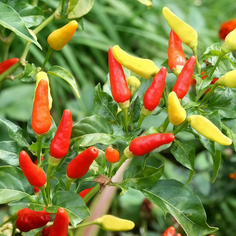 Capsicum Annuum Var. - Conoides Yellow to Red Larger Packet High Germination 600-3000 Onsaleseeds