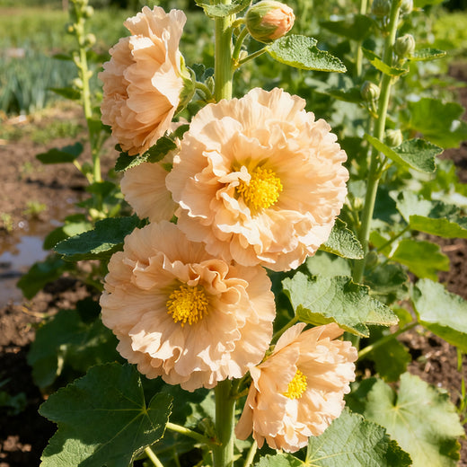 Hollyhock Apricot Seeds